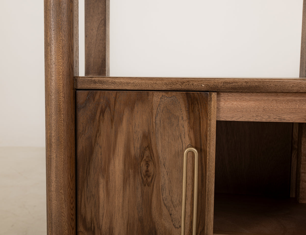Balam Pier, Brown, 2 Door, 3 Shelf