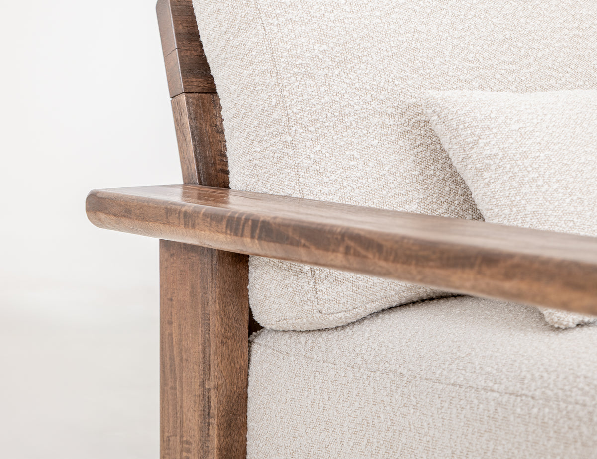 Duna Armchair, Wooden Frame & Base - IUP531-ACH-101