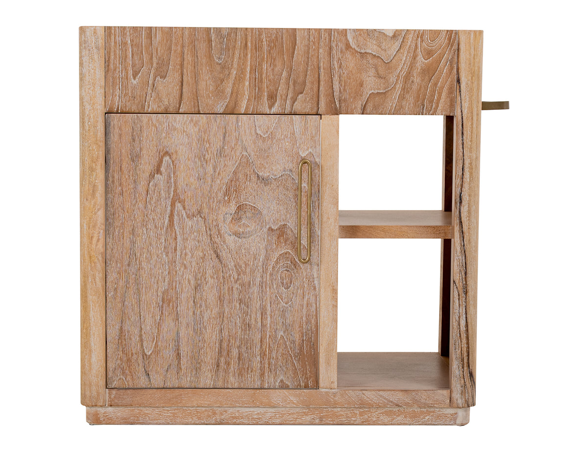 White Balam Bathroom Vanity Base, White, 1 Door & 1 Shelf Bathroom Server Base (sink and faucets are not included)