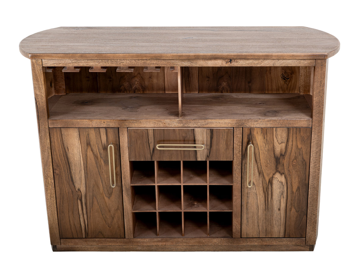 Balam Bar, Brown, 1 Drawer & 2 Door
