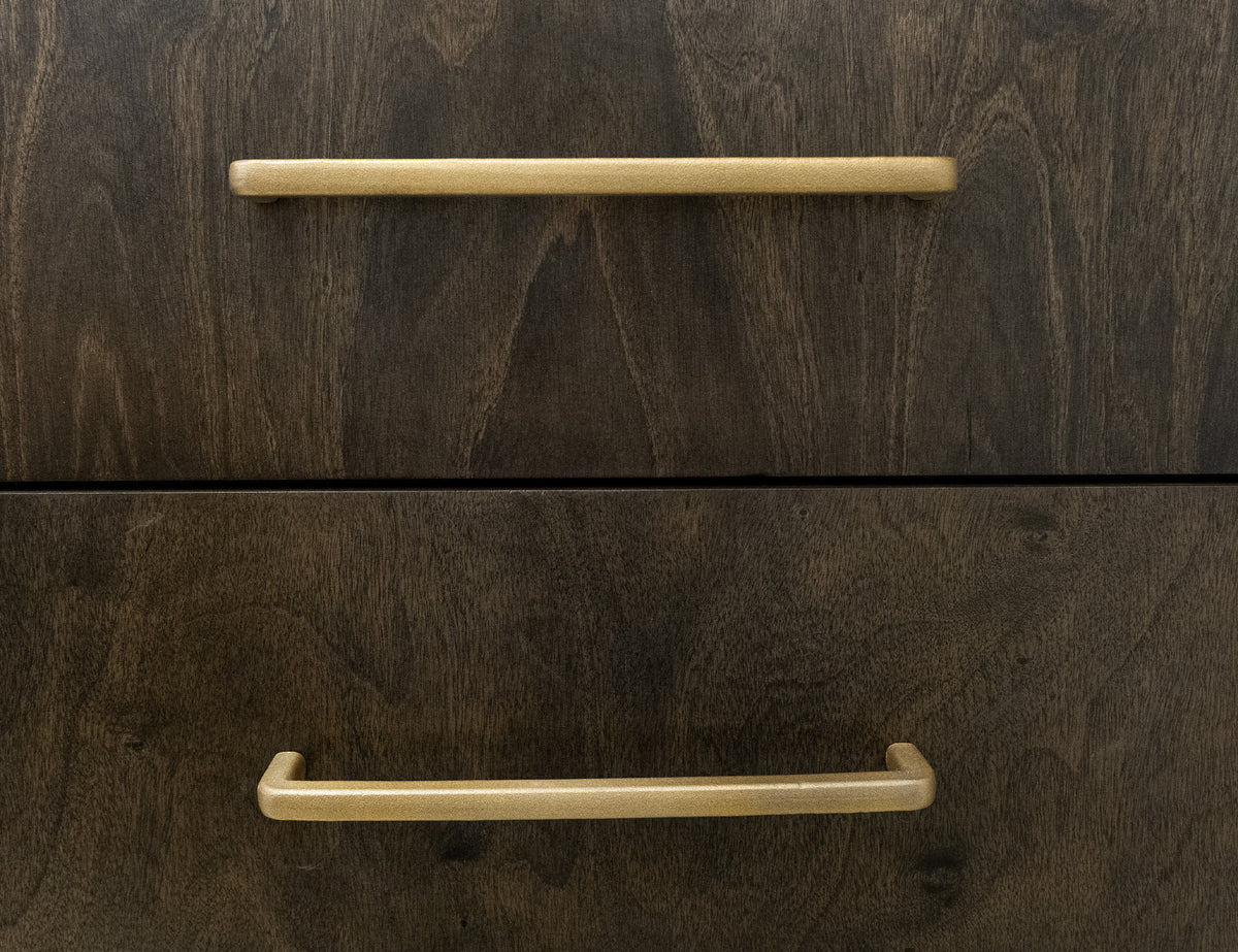Dark Mezquite Dresser, Black, 6 Drawer - IFD6632DSR