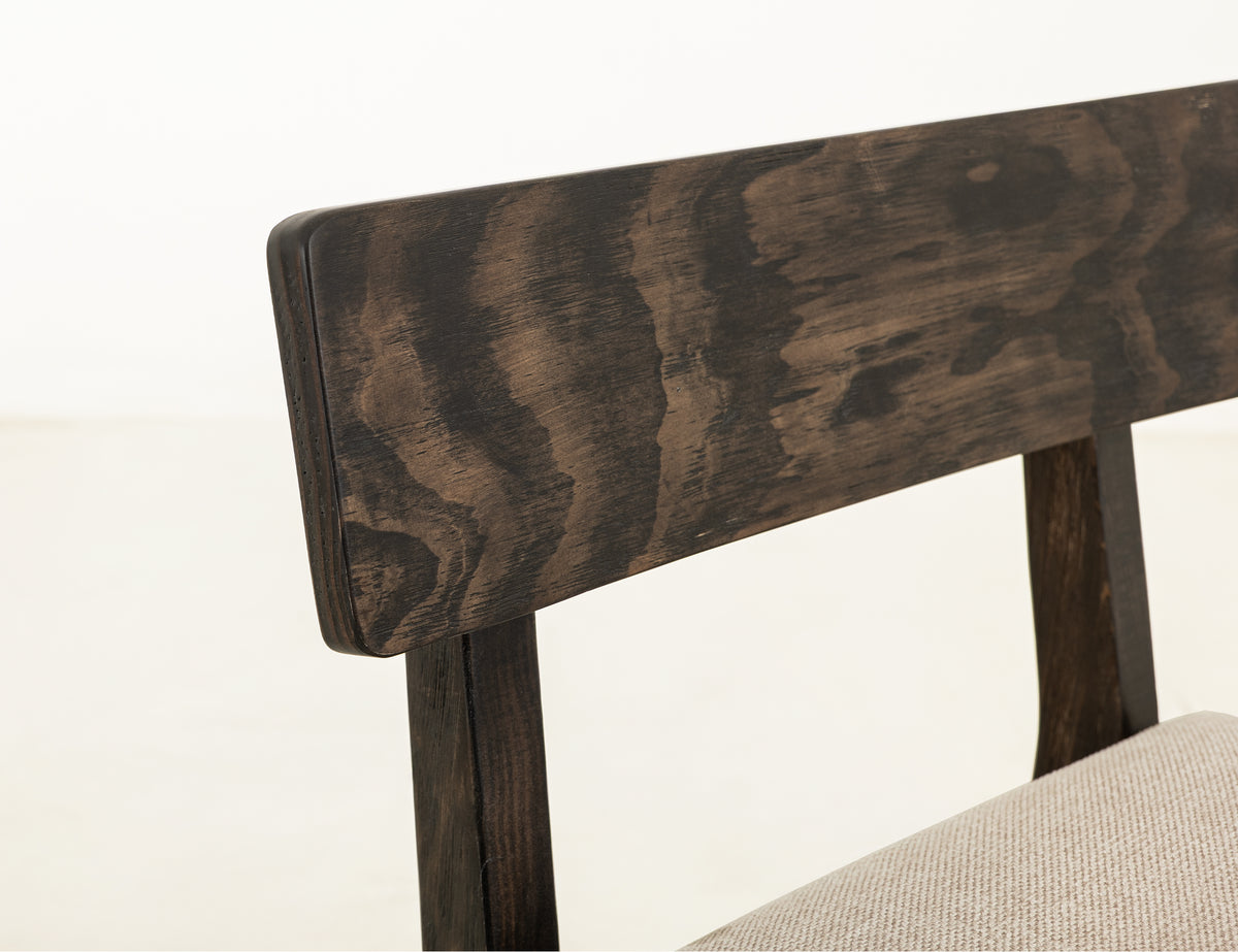 Black Balam Upholstered Barstool, Black, 30" - IUP442-BST30-161