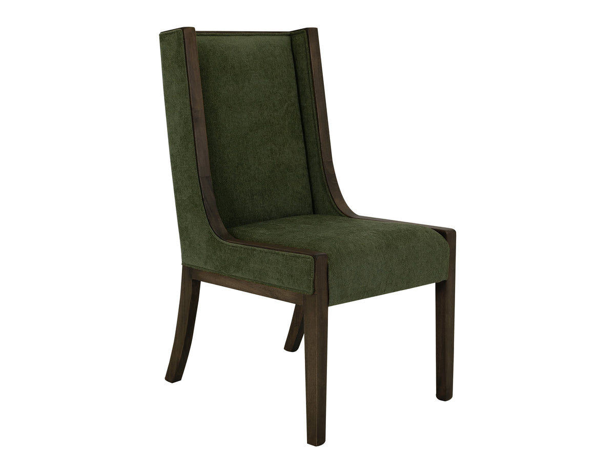Dark Mezquite Upholstered Chair, Black