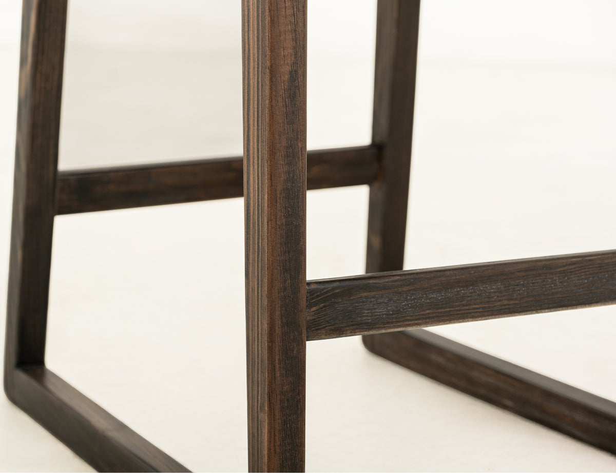 Black Balam Upholstered Barstool, Black, 30" - IUP442-BST30-216