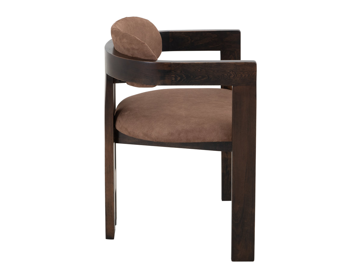 Raramuri Upholstered Chair, Black, Poly Suede - IFD4852CHUBN