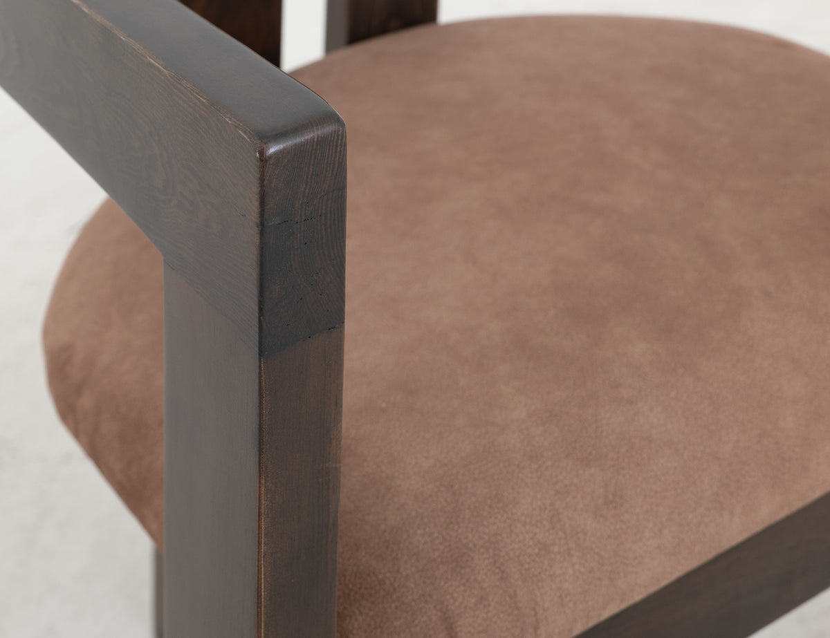 Raramuri Upholstered Chair, Black, Poly Suede - IFD4852CHUBN