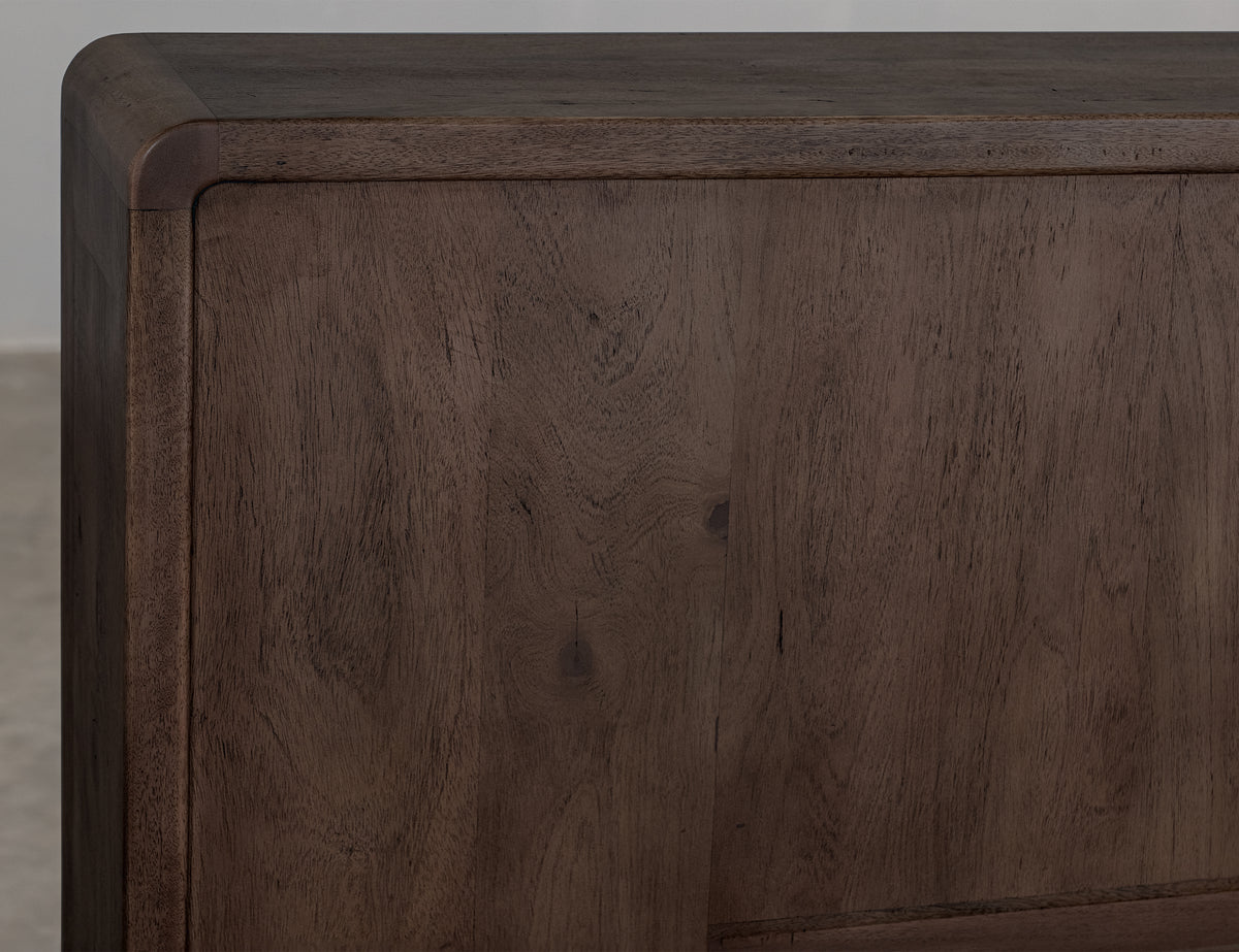 Dark Mezquite Console, Black, Fireplace