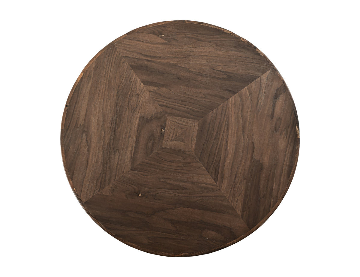 Balam Round Table, Brown, top