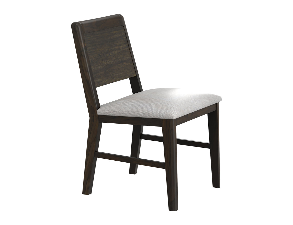 Dark Mezquite Chair, Black, Wooden