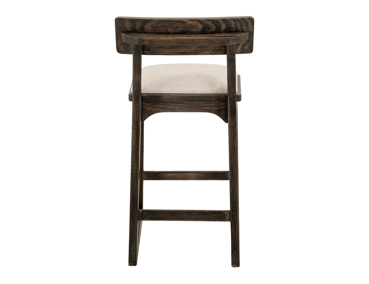 Black Balam Upholstered Barstool, Black, 30" - IUP442-BST30-161