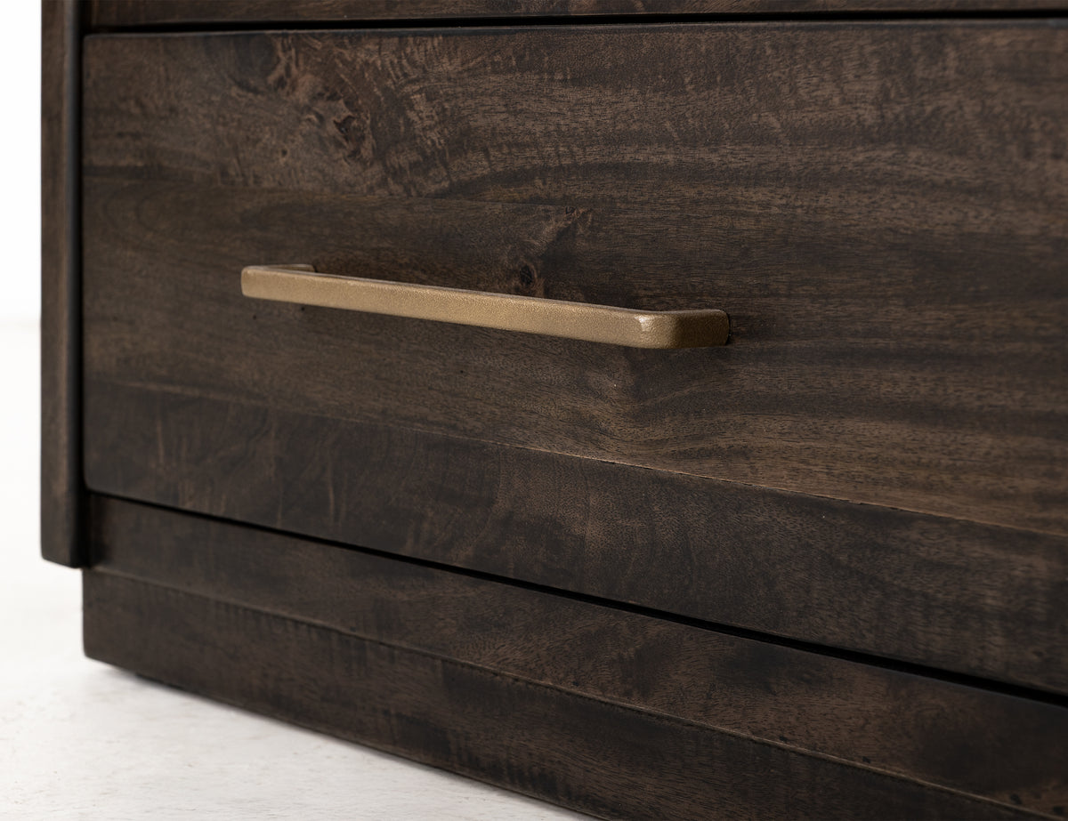 Dark Mezquite Chest, Black, 5 Drawer - IFD6631CHT