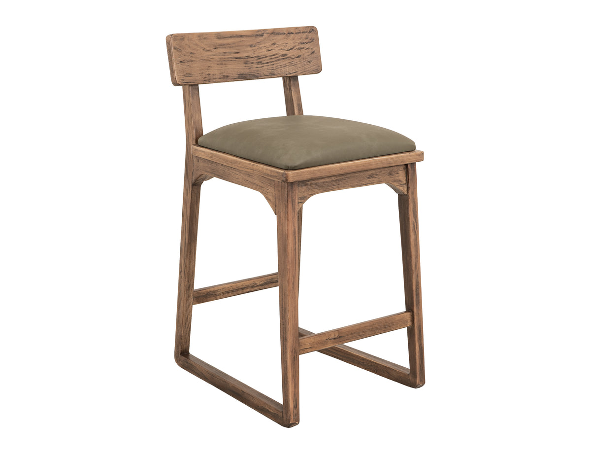 Balam Upholstered Barstool, Brown, 30" - IUP422-BST30-232