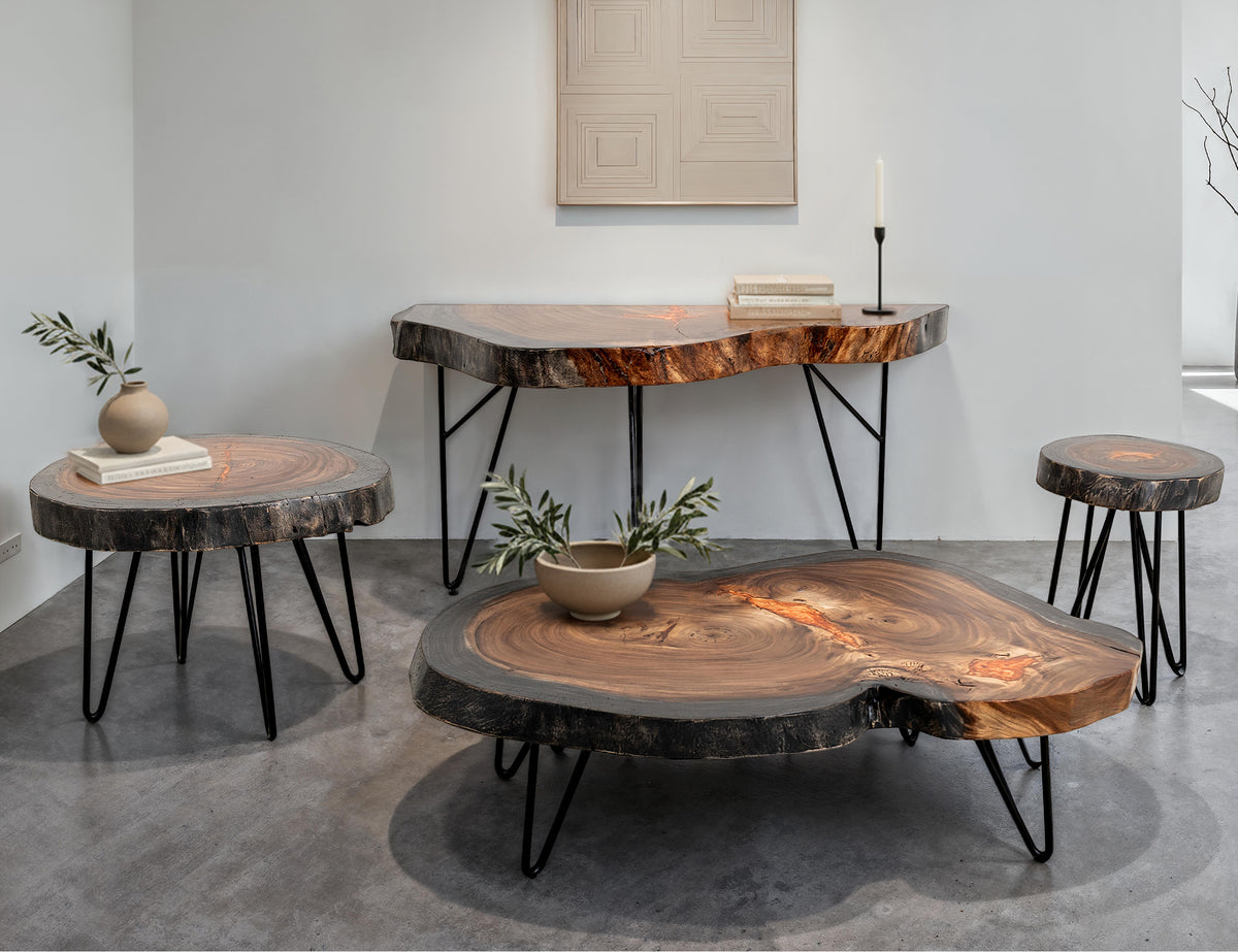 Parota Epoxy Sofa Table, Live Edge - IFD8351SFTOR