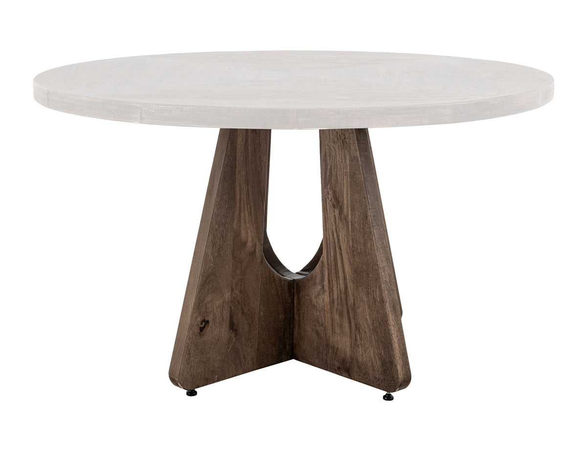 Black Balam Round Table, Black, Cross Table Base