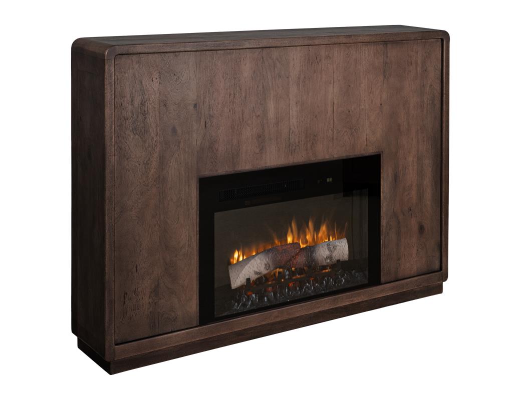 Dark Mezquite, Mantel Fireplace