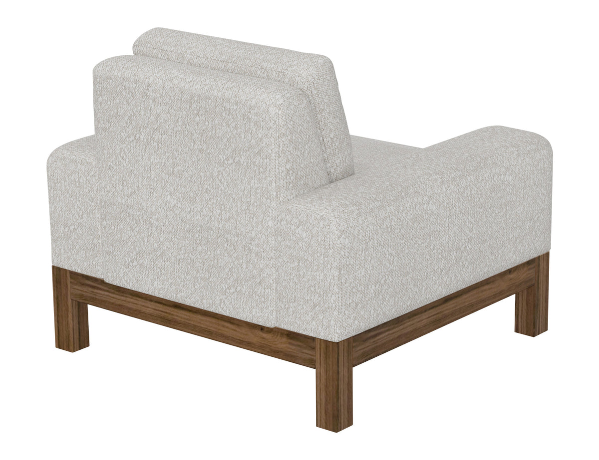 Sedona Armchair, Beige, Wooden Frame & Base - IUP966-ACH-101