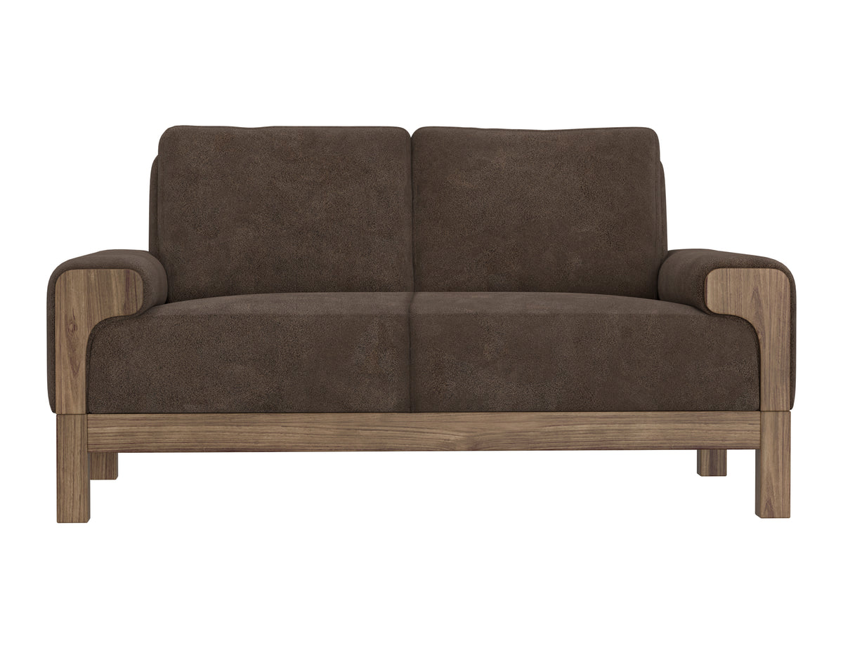 Sedona Loveseat, Brown, Wooden Frame & Base - IUP966-LOV-212