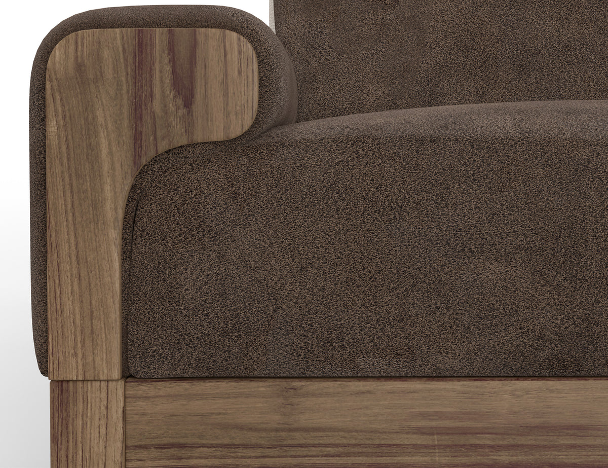 Sedona Sofa, Brown, Wooden Frame & Base - IUP966-SOF-212