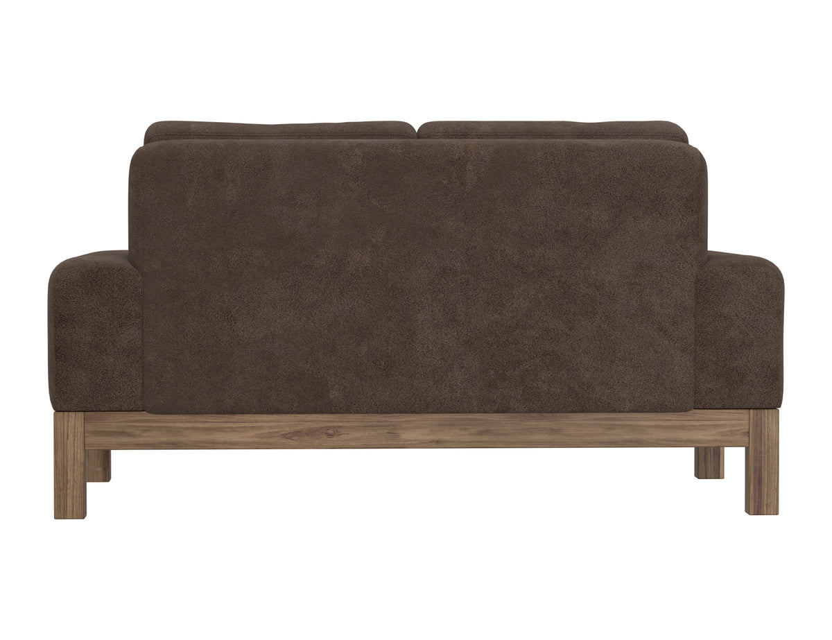 Sedona Loveseat, Brown, Wooden Frame & Base - IUP966-LOV-212