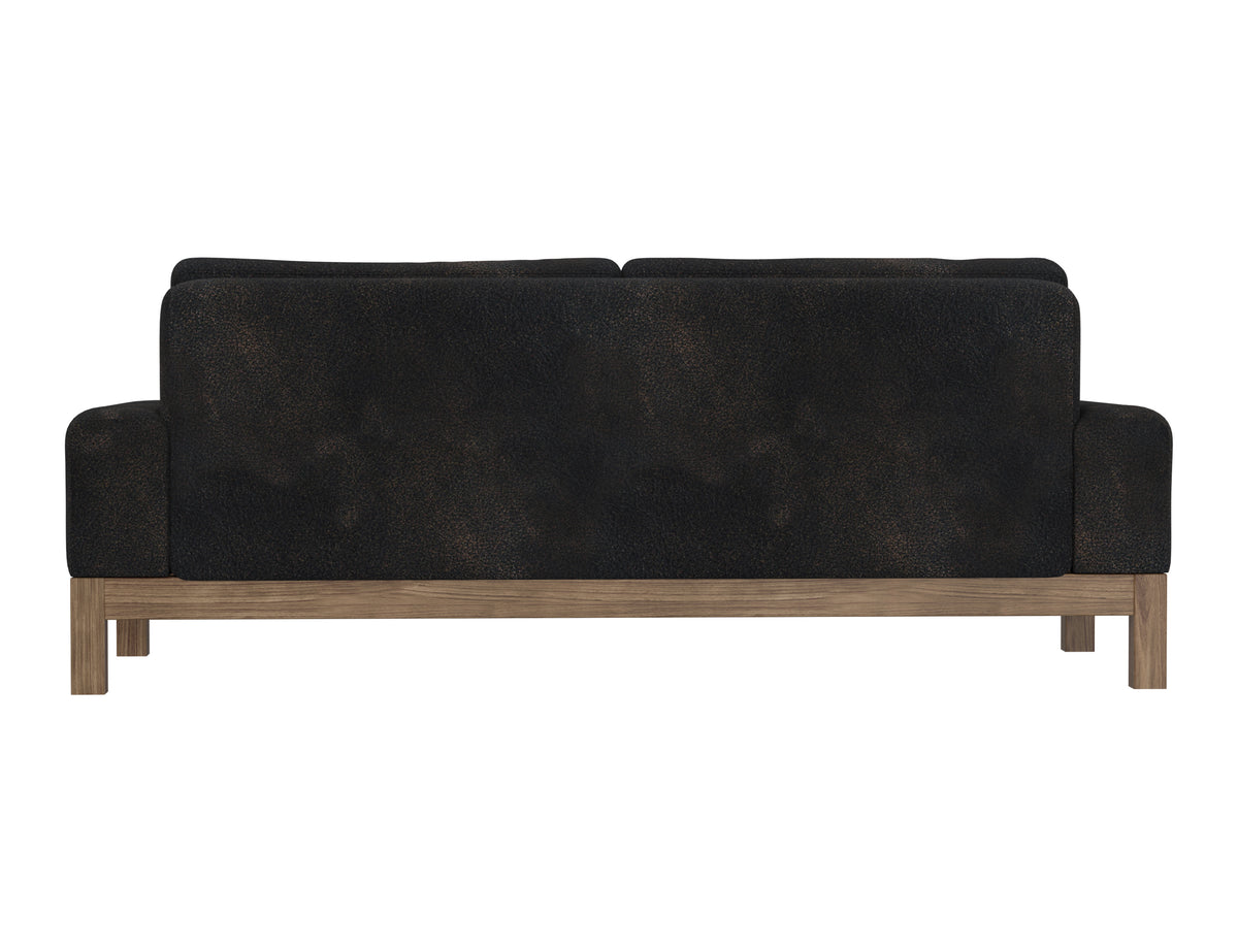 Sedona Sofa, Black, Wooden Frame & Base