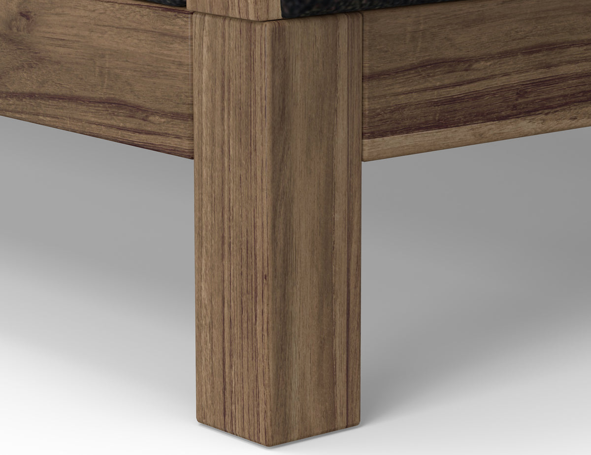 Sedona Sofa, Black, Wooden Frame & Base