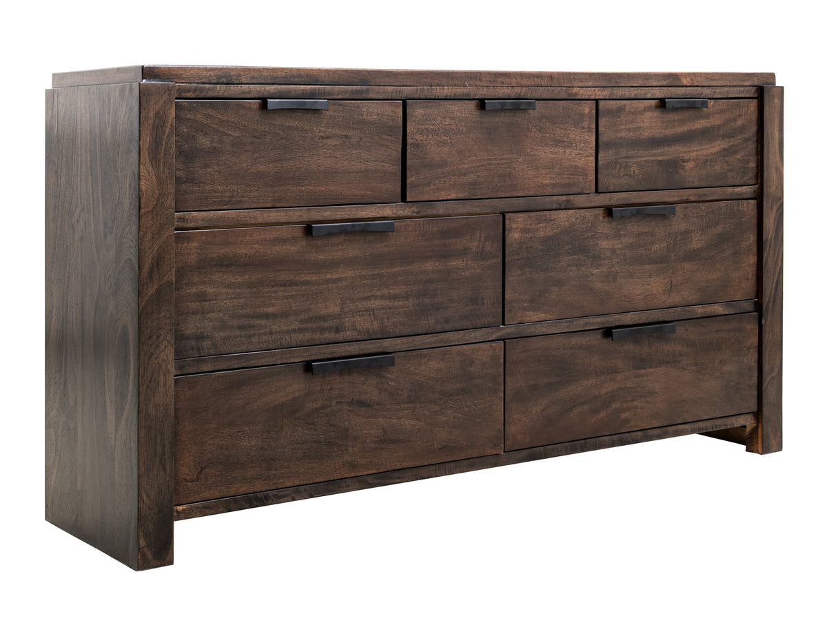 Raramuri Dresser, Black, 7 Drawer