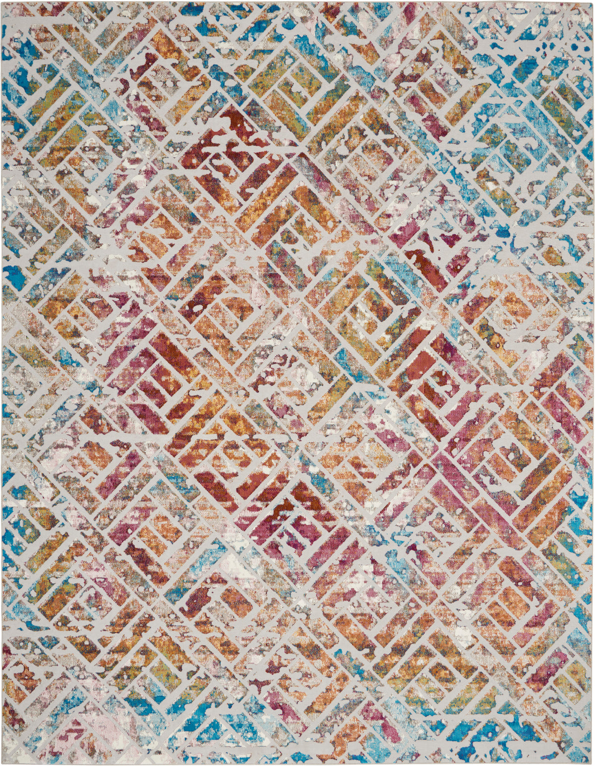 Radiant RAD09 Grey Multicolor Rug