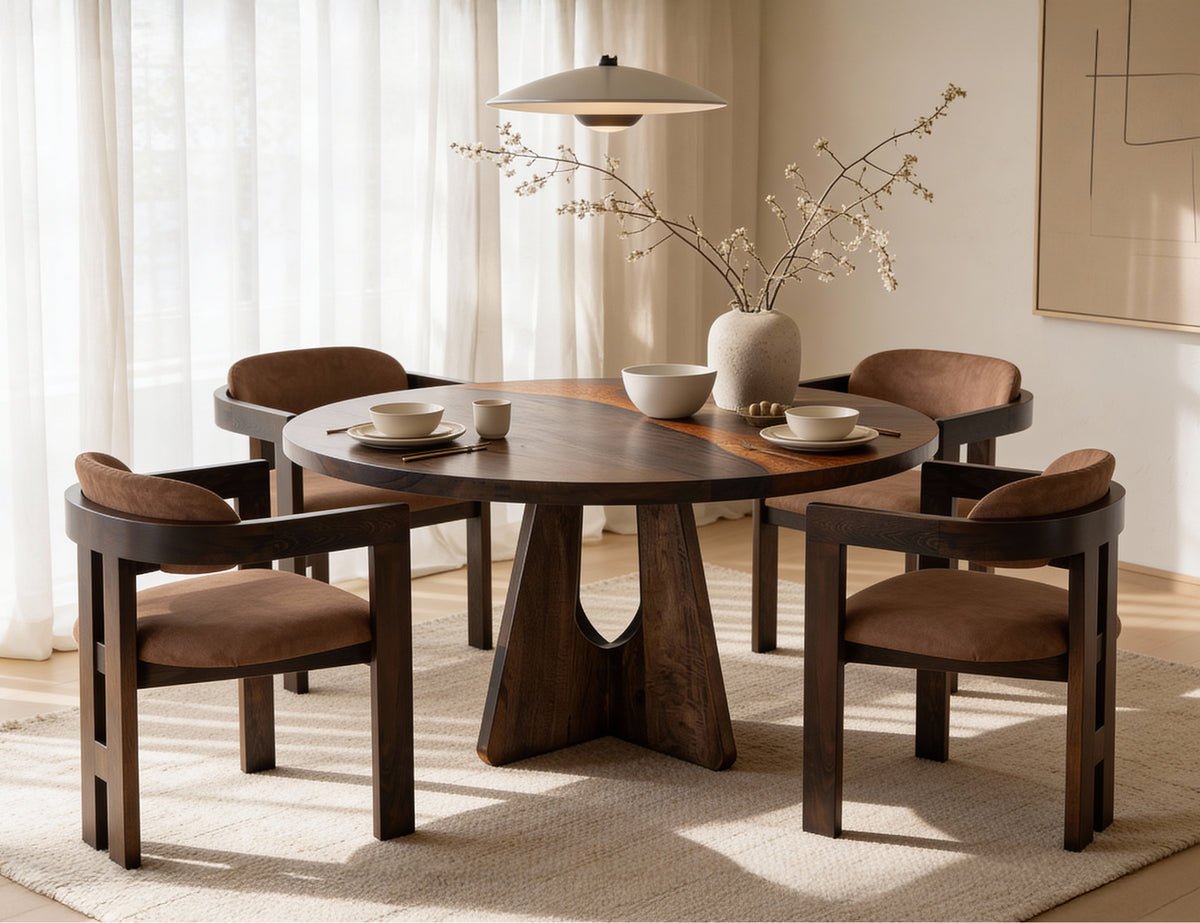 Raramuri Round Table, Black, Top