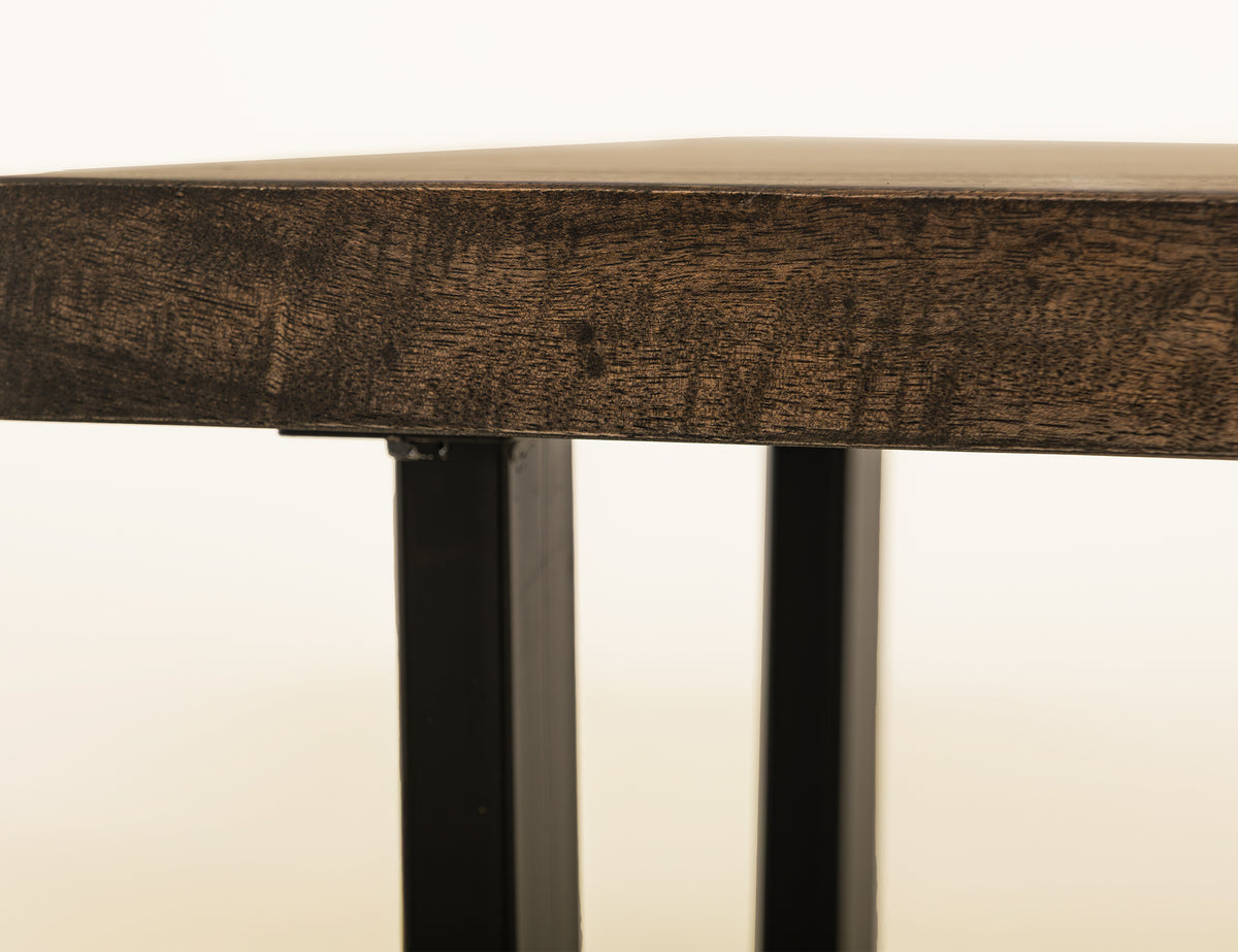 Raramuri End Table, Black - Mango/Melina & Metal