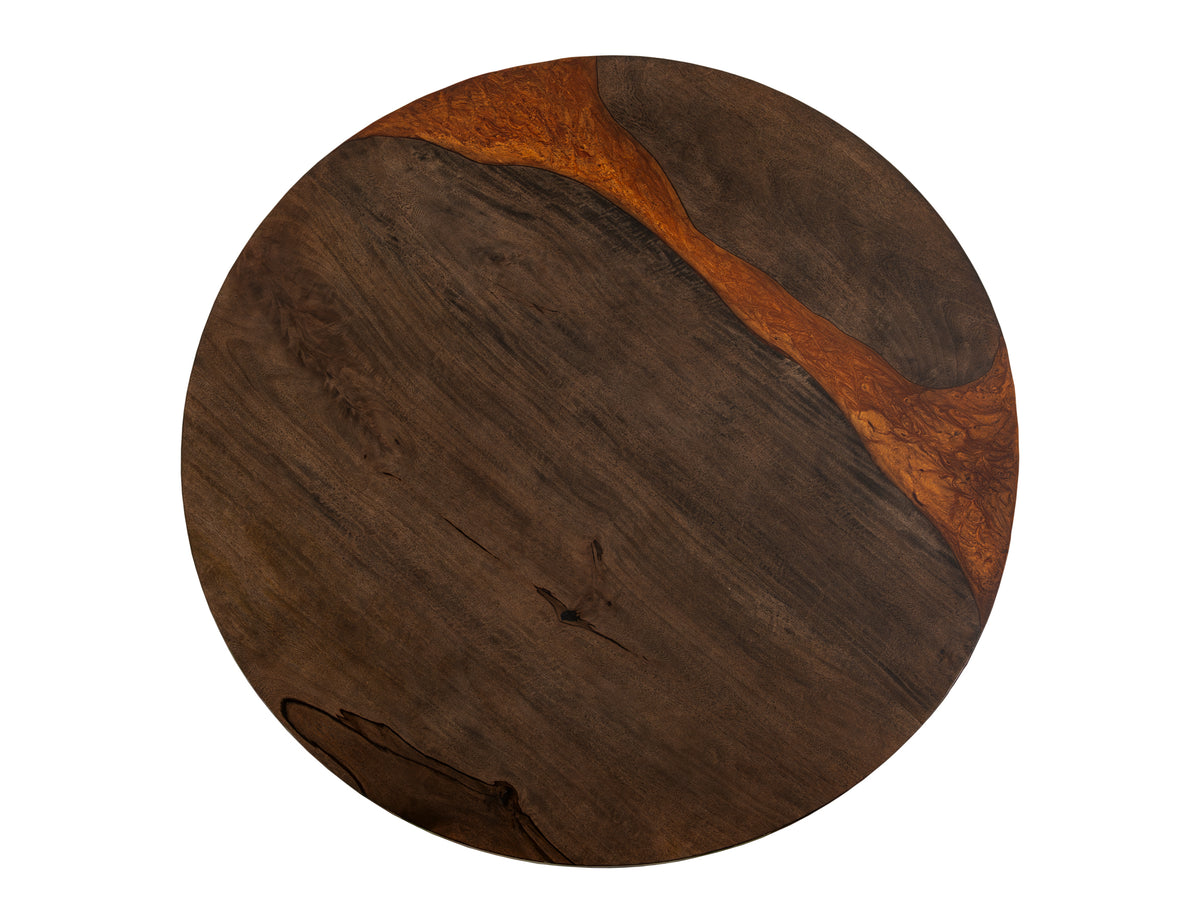 Raramuri Round Table, Black, Cross Table Base