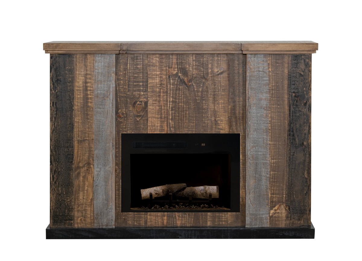 Loft Brown Console, Multicolor, Fireplace