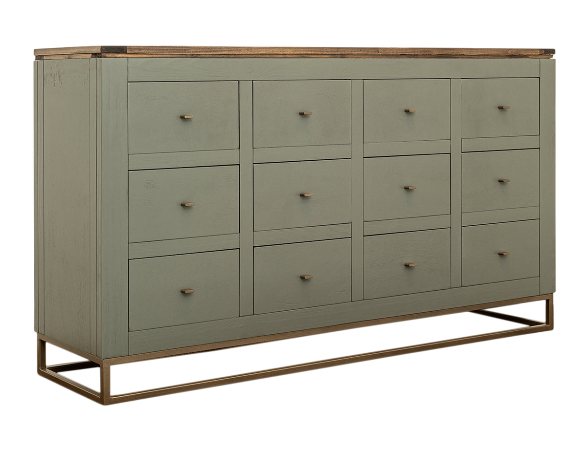 Timber Console, 12 Drawer