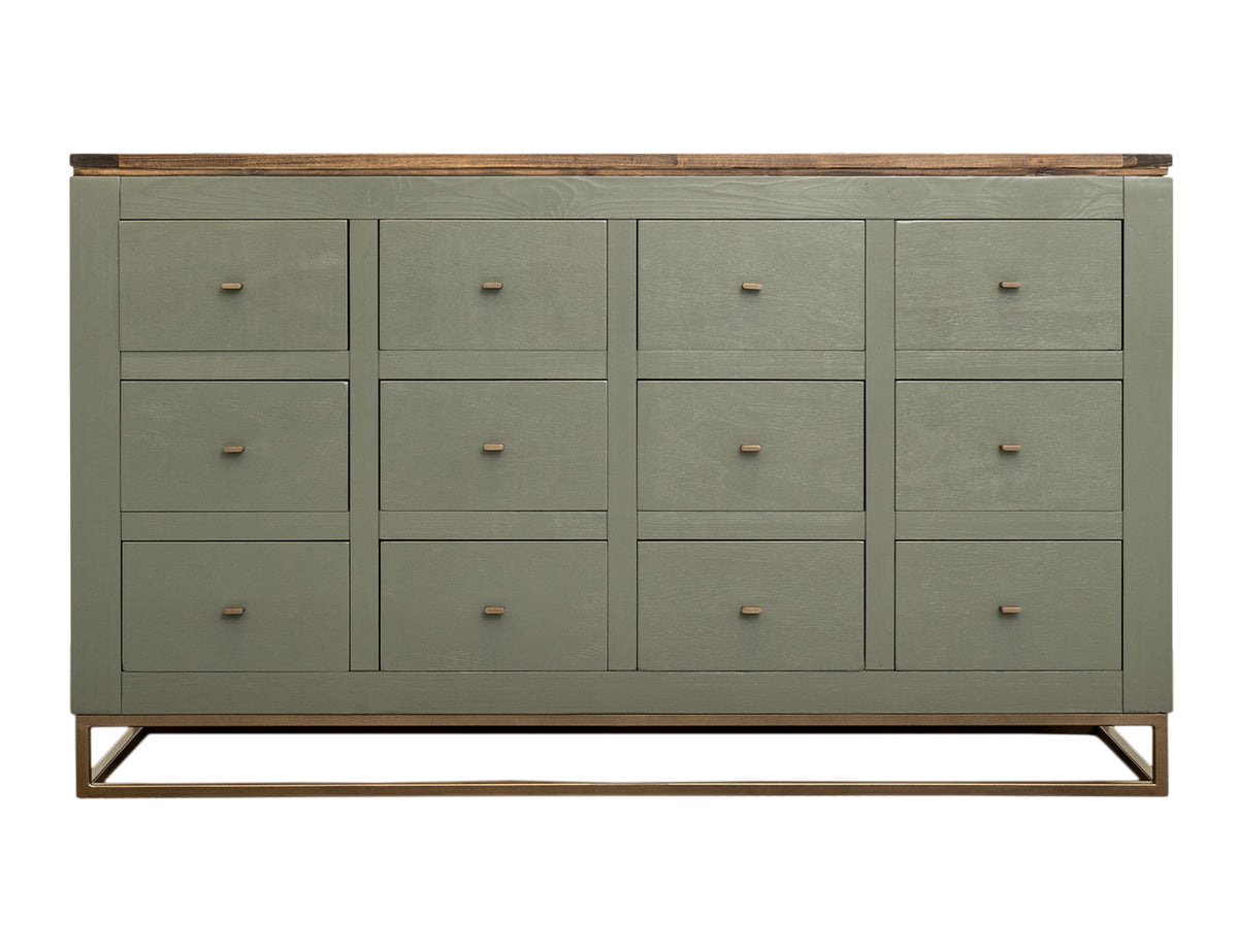 Timber Console, 12 Drawer