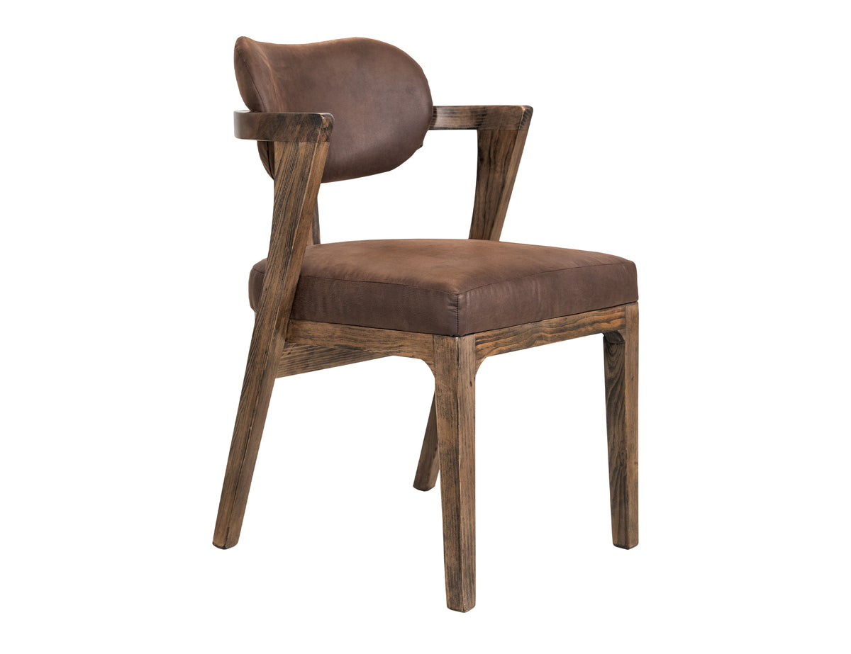 Zaphiro Upholstered Chair, Brown - IFD5951CHUBN