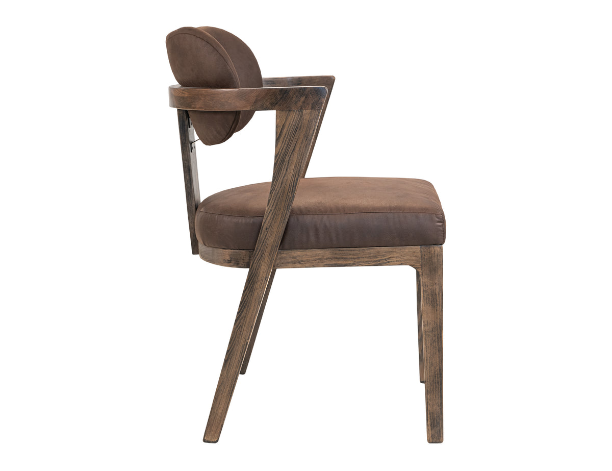Zaphiro Upholstered Chair, Brown - IFD5951CHUBN
