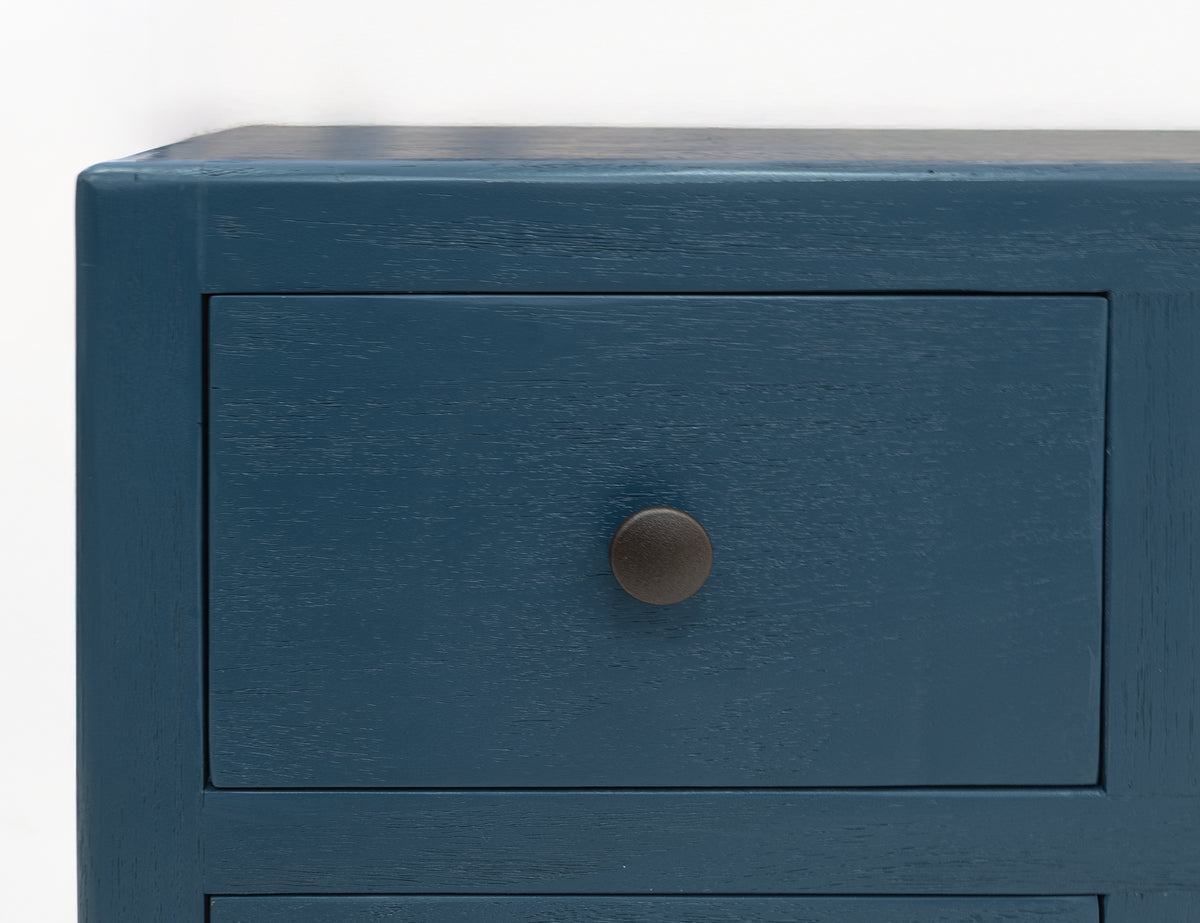Oslo Console, Blue, 12 Drawer