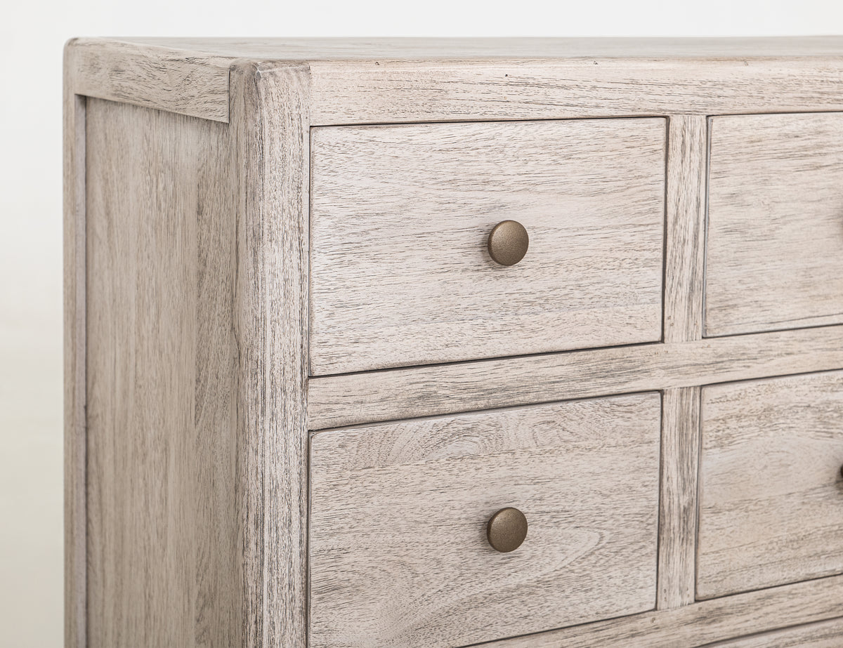 Oslo Console, White, 12 Drawer