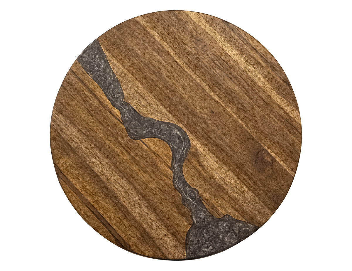 Silver Cocktail Table, Brown