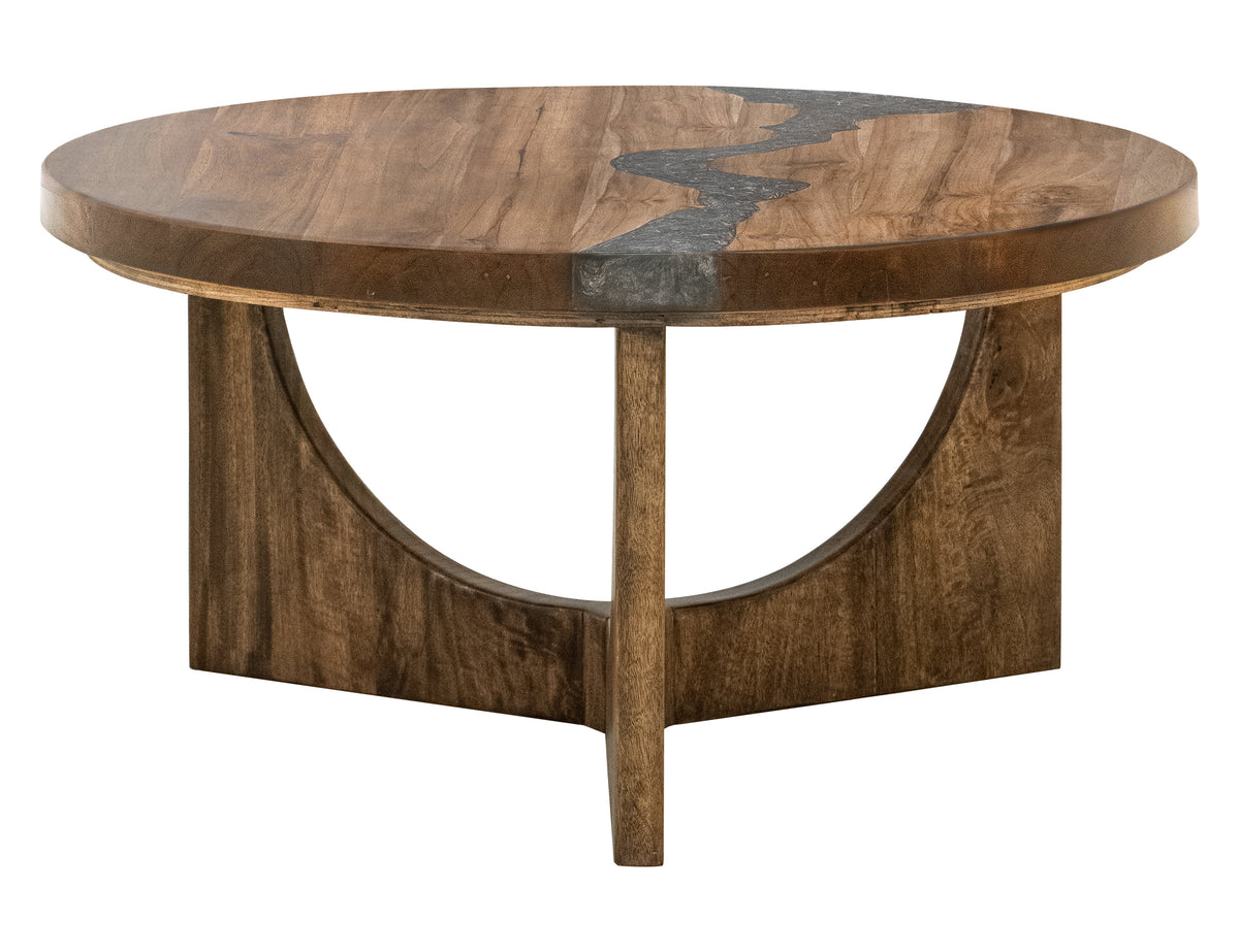 Silver Cocktail Table, Brown