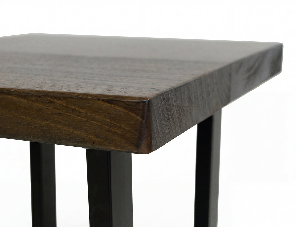 Zaphiro Chairside Table, Brown - Parota