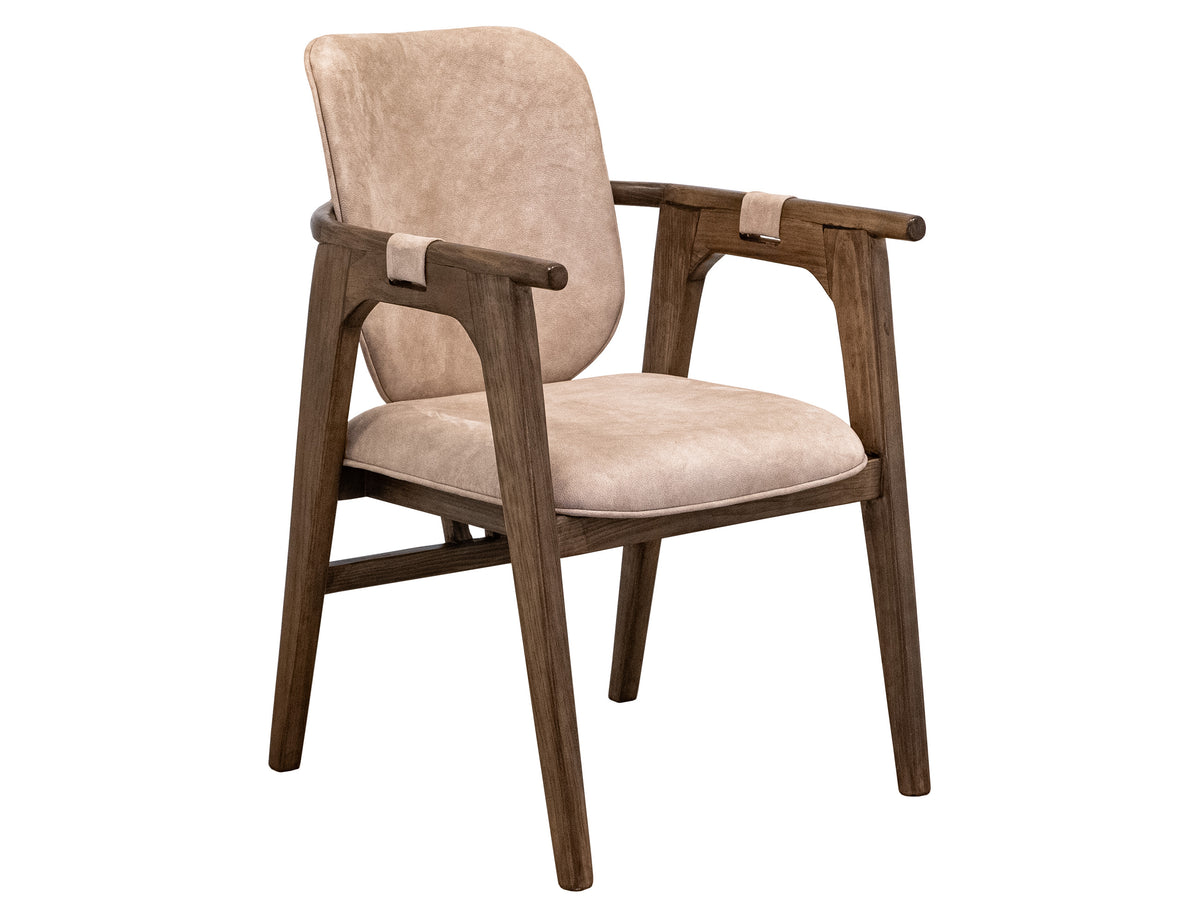 Silver Upholstered Chair, Ivory, Poly Suede - IFD6476CHU