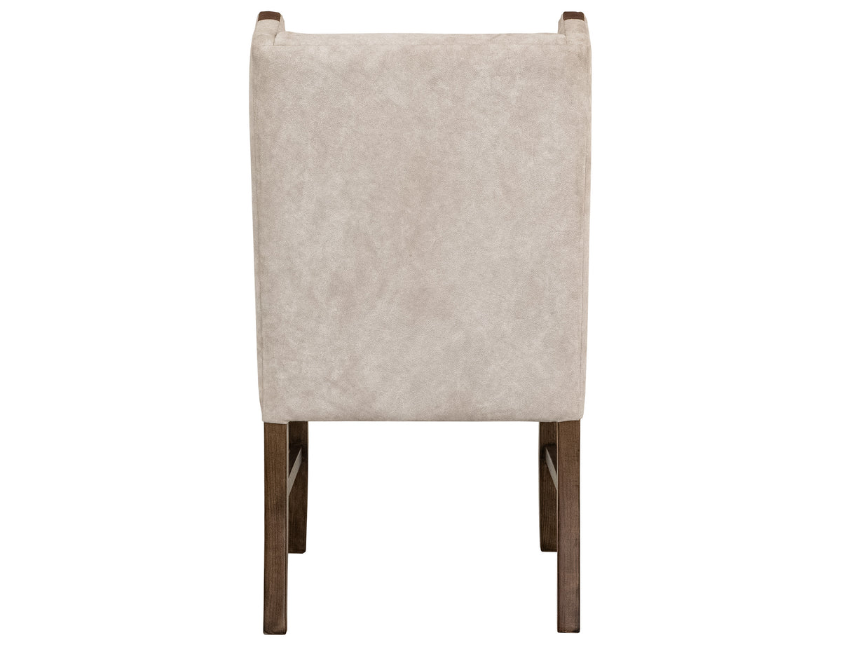 Silver Upholstered Chair, Ivory, Poly Suede - IFD6471CHU