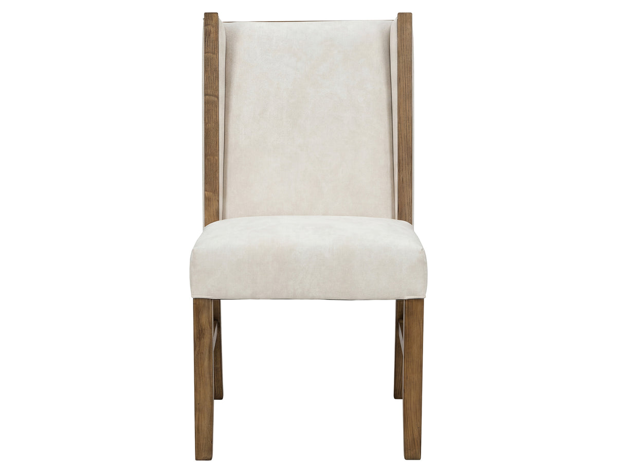 Silver Upholstered Chair, Ivory, Poly Suede - IFD6472CHU