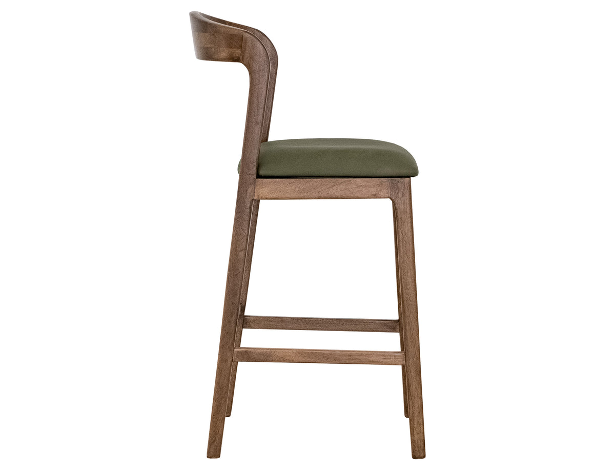 Silver Barstool, Brown, 30"