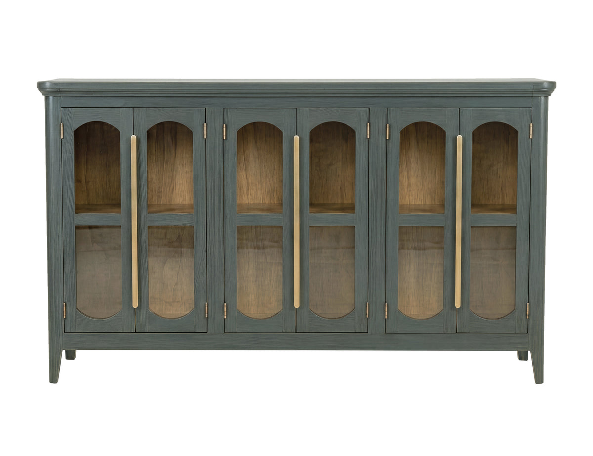 Brava Collection Console, Green, 6 Door