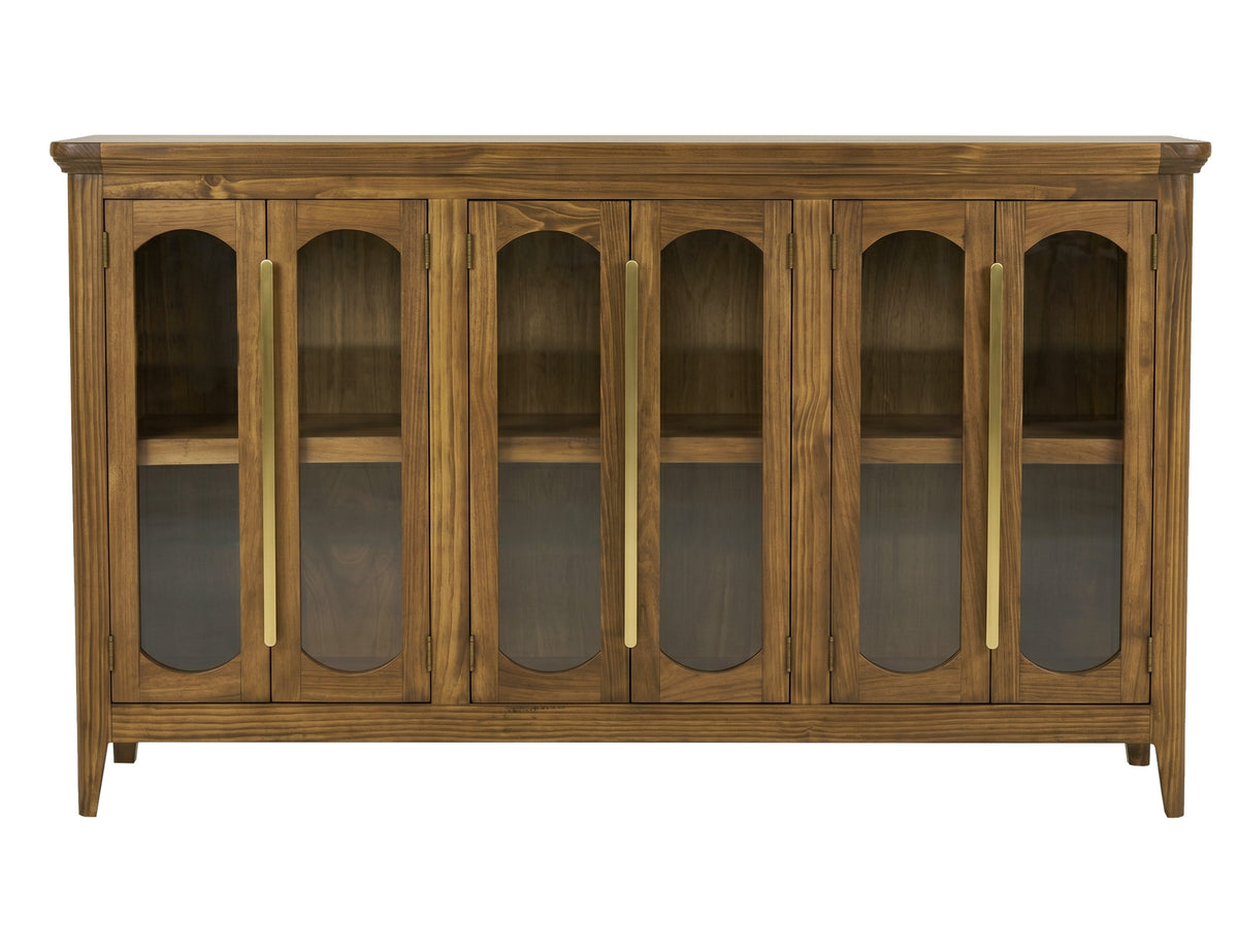 Brava Collection Console, Brown, 6 Door