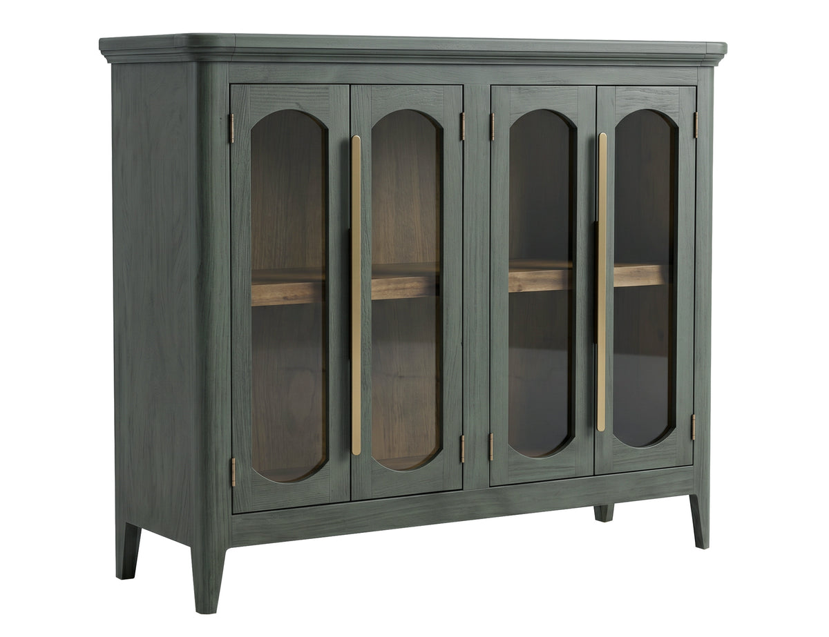 Brava Collection Console, Green, 4 Door