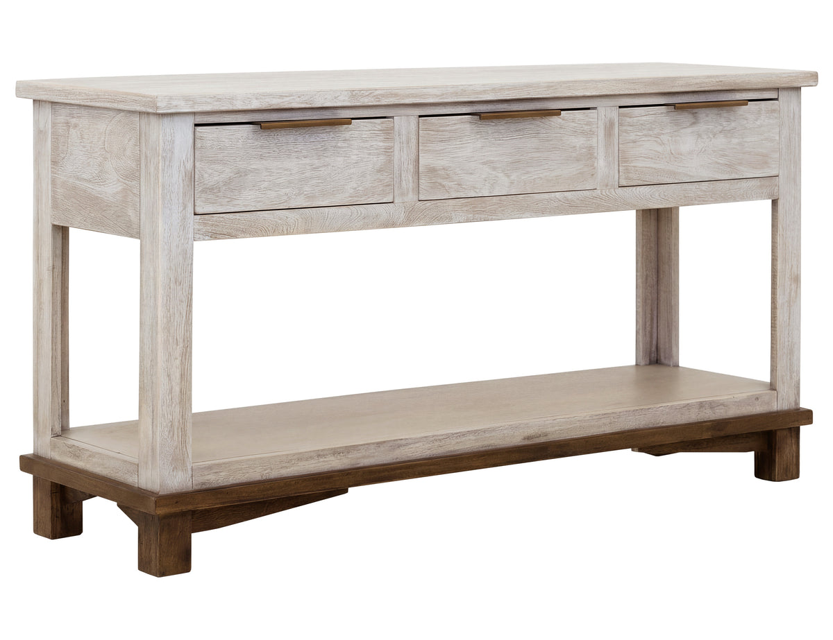 Golden Loft Sofa Table, 3 Drawer