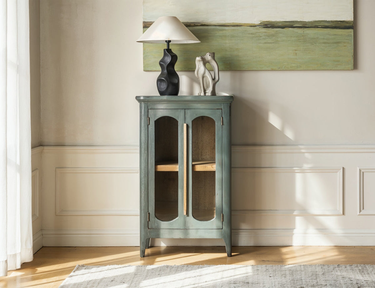 Brava Collection Console, Green, 2 Door