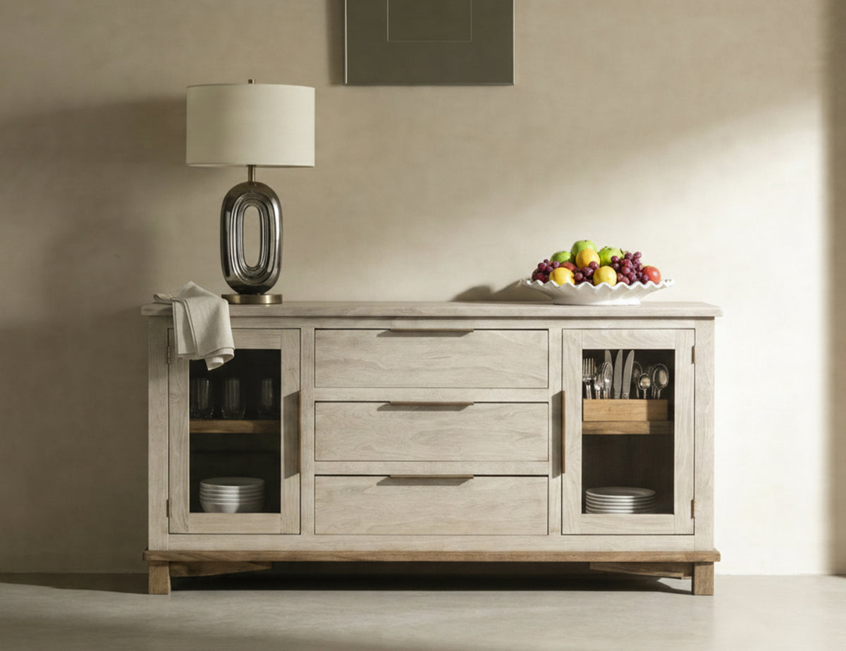 Golden Loft Buffet, 3 Drawer & 2 Door